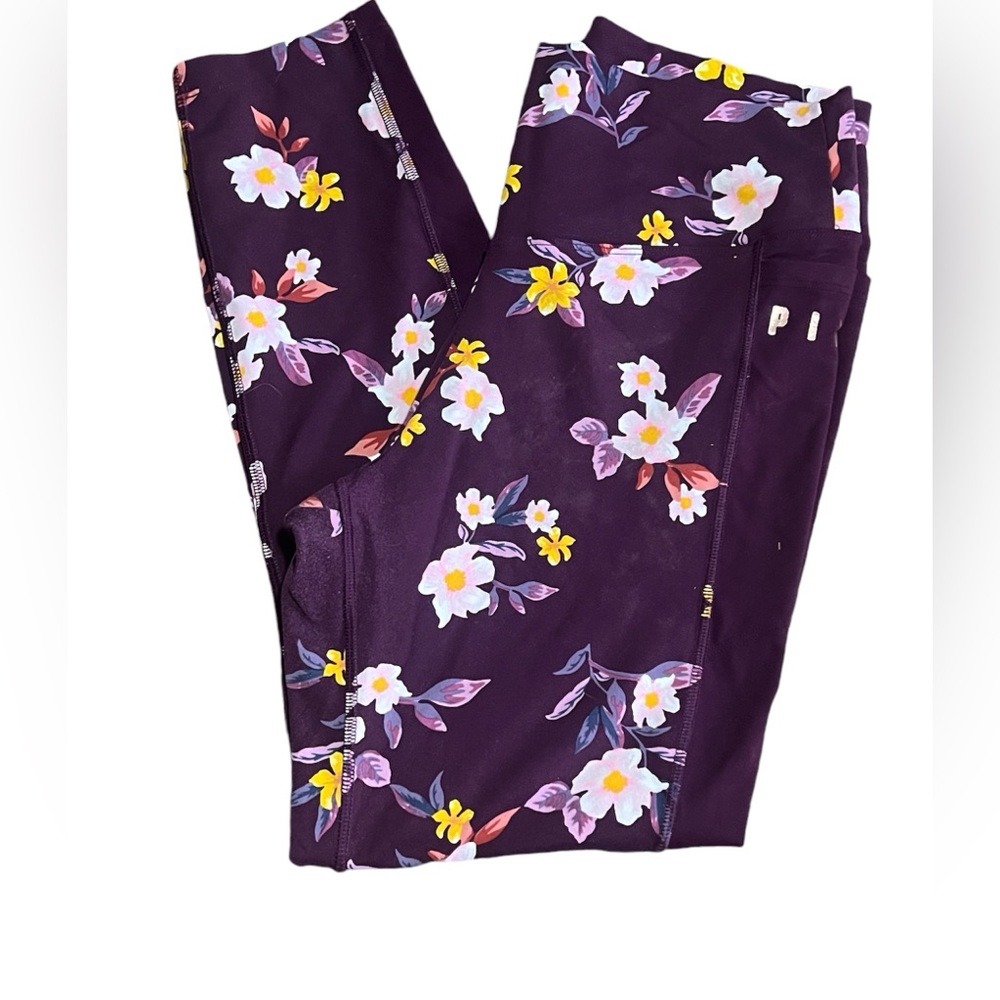 PINK Victoria's Secret Purple Floral Leggings